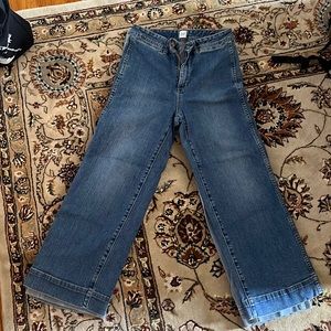 High rise wide leg gap jeans